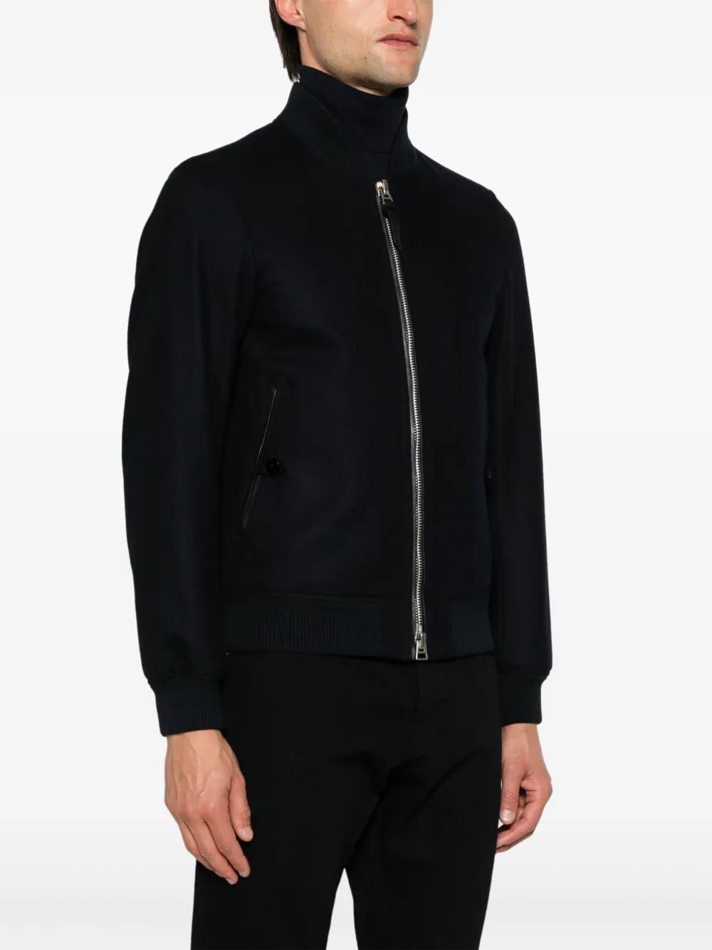 wool felt bomber jacket Product Image