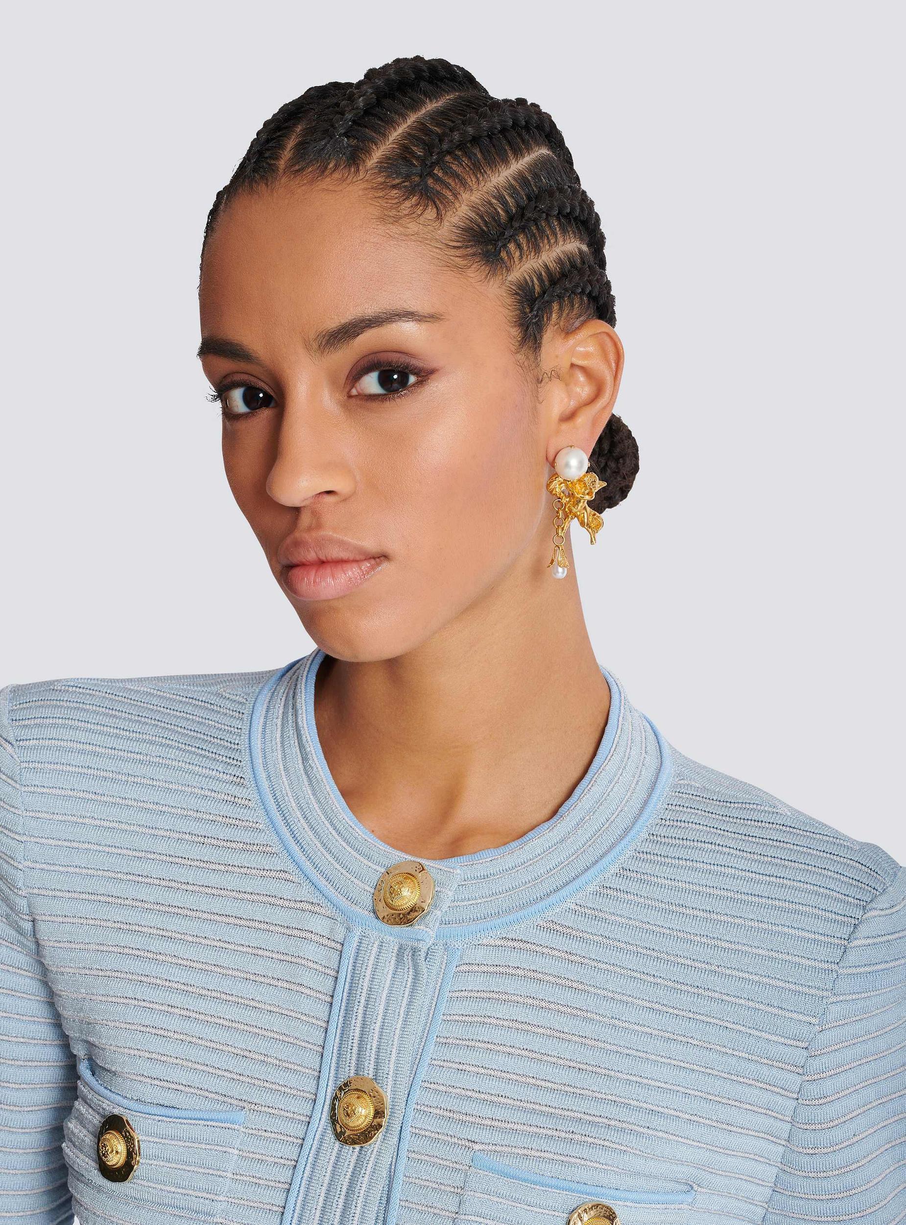 Anges baroque brass earrings Product Image