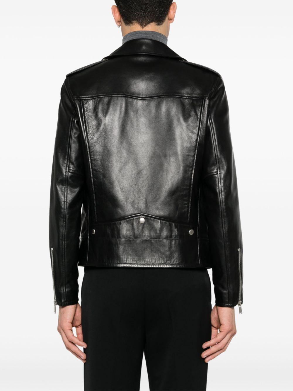 leather biker jacket Product Image