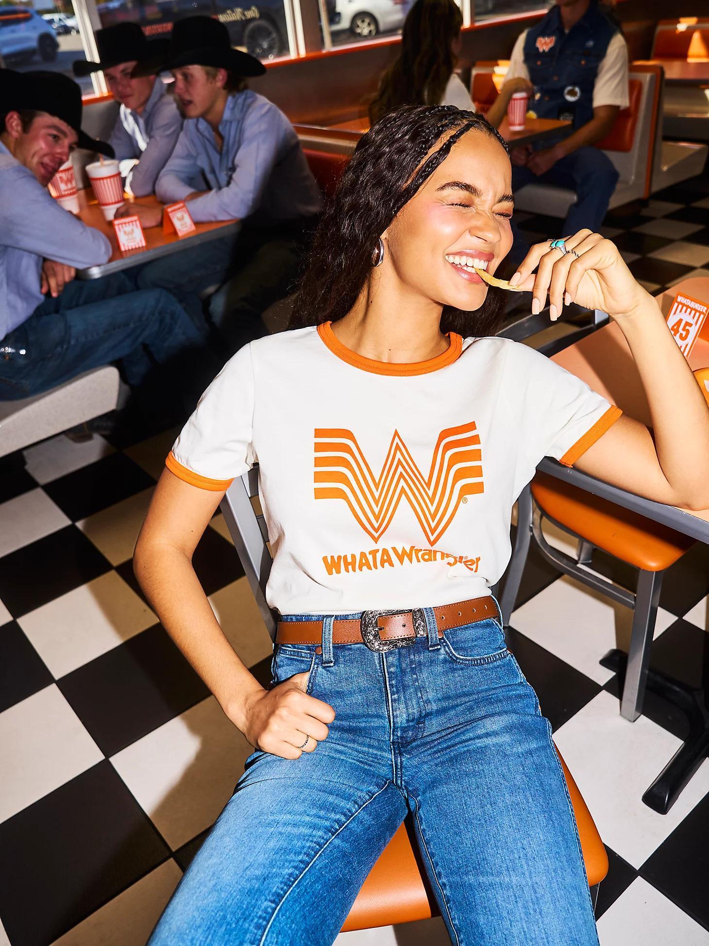 Wrangler x Whataburger Women's Ringer Tee | Women's TOPS | Wrangler® Product Image