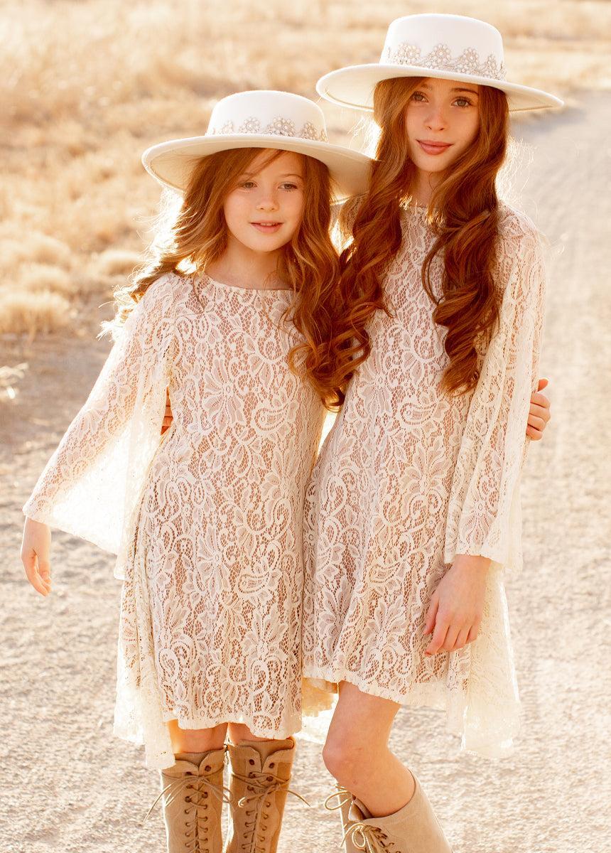 Gael Dress in Cream Girls Product Image