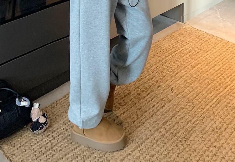 High Rise Plain Sweatpants Product Image