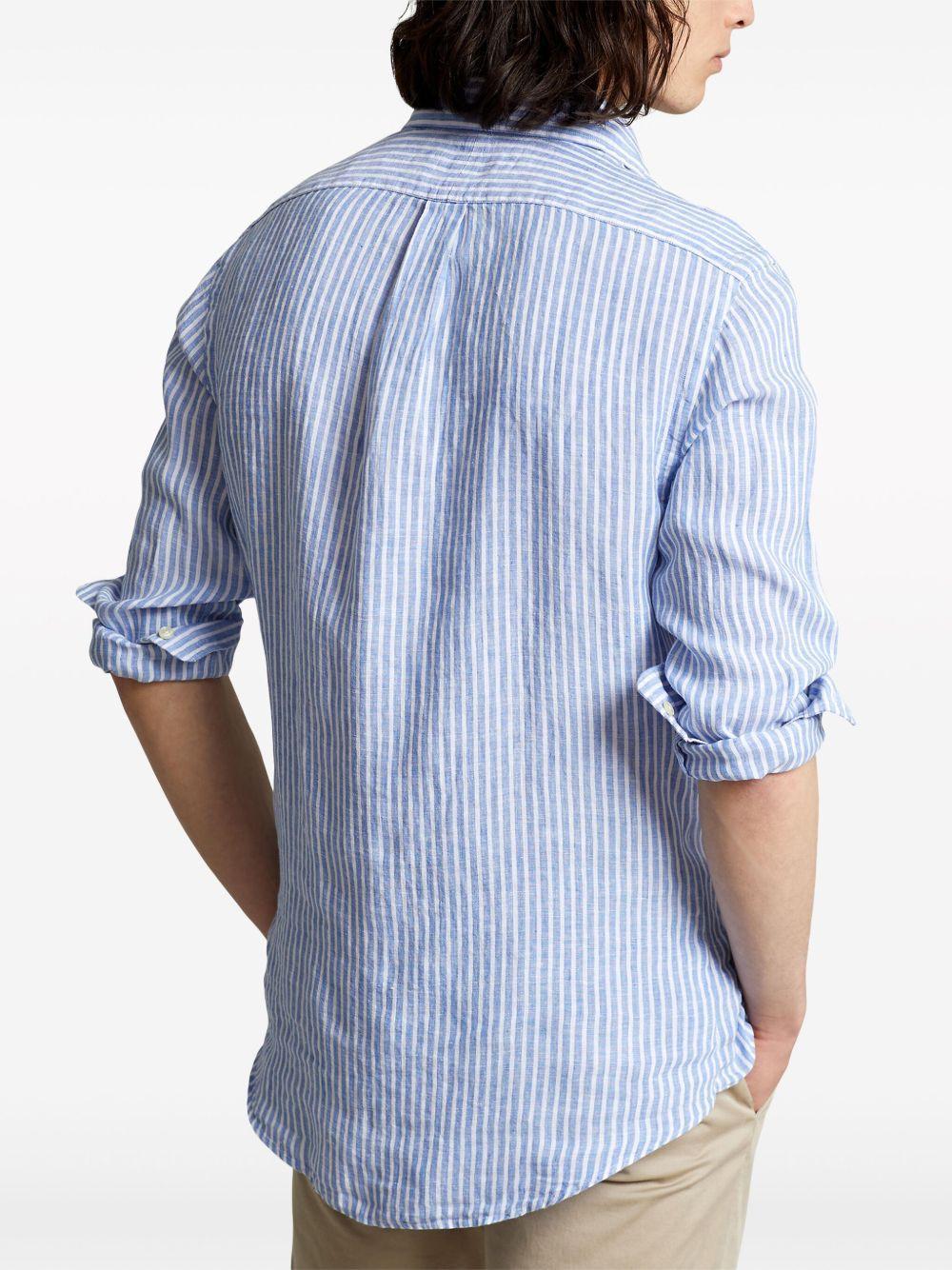 Polo Pony-embroidered linen shirt Product Image
