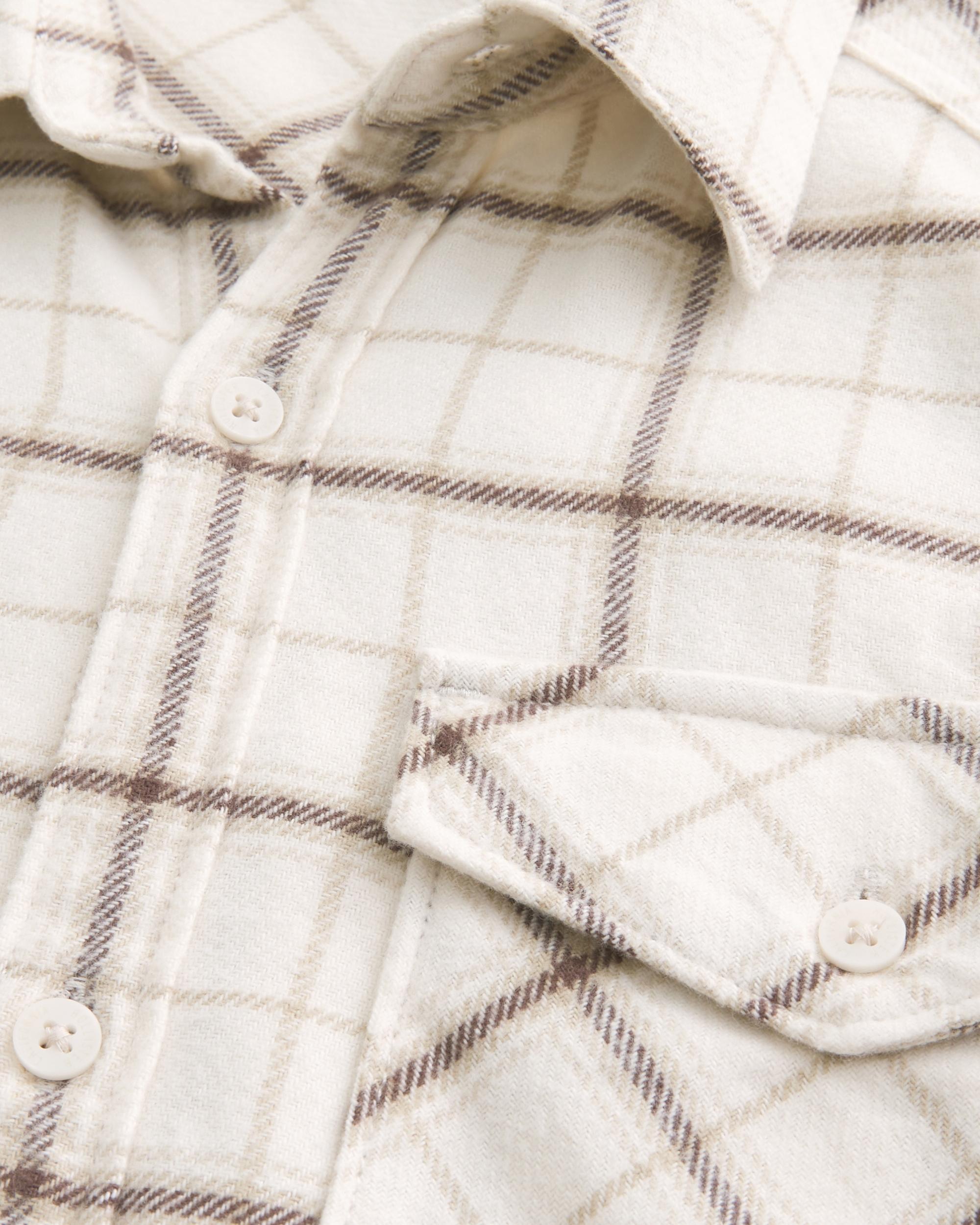 Crop Flannel Shirt Product Image