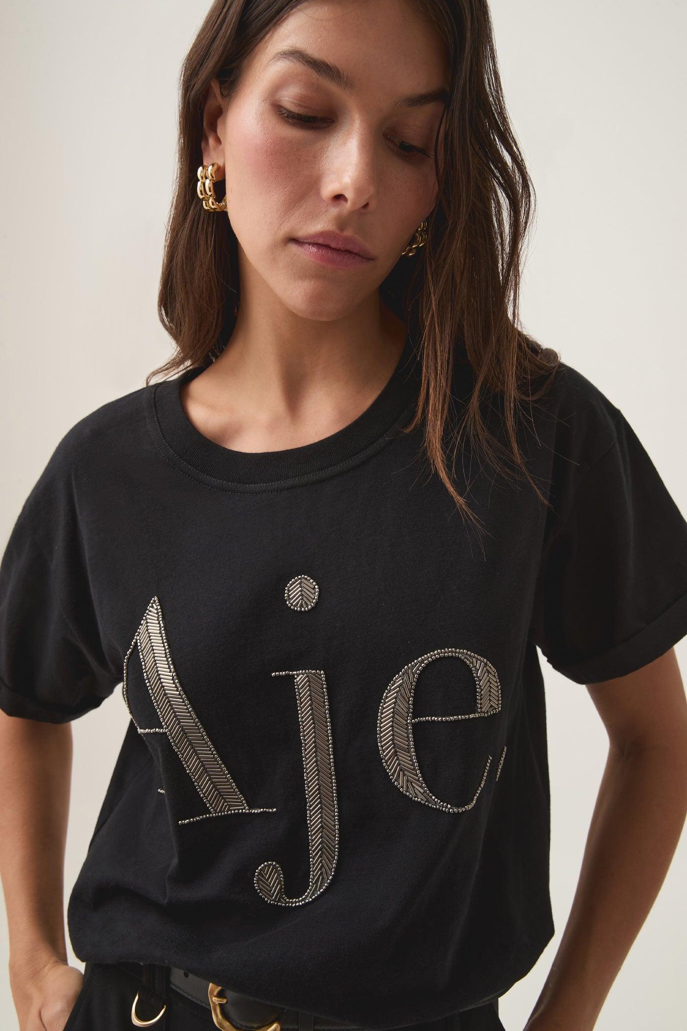 Glint Embellished Logo Tee Product Image