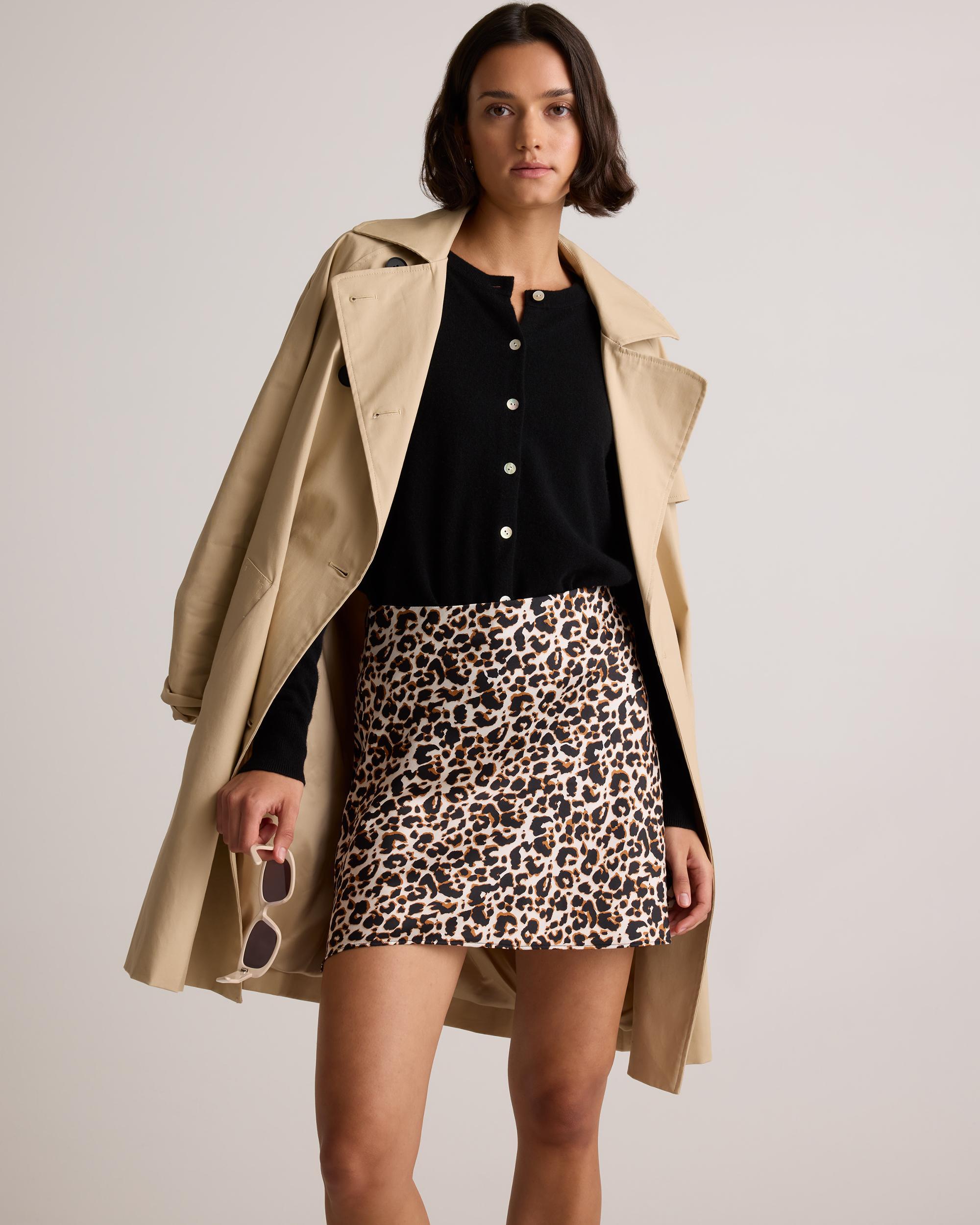 Quince | Women's Mini Skirt Mulberry Silk Product Image