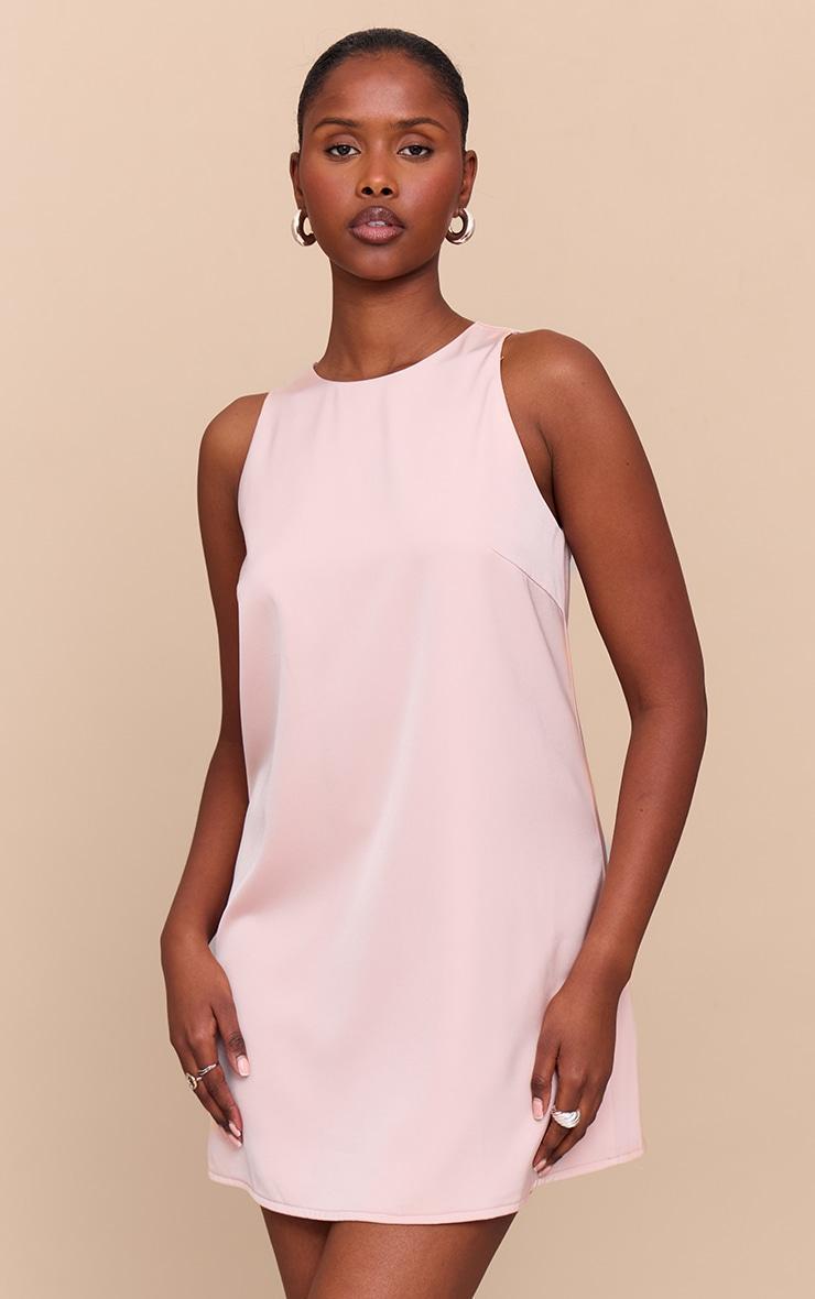 Blush Tailored Sleeveless Shift Dress Product Image