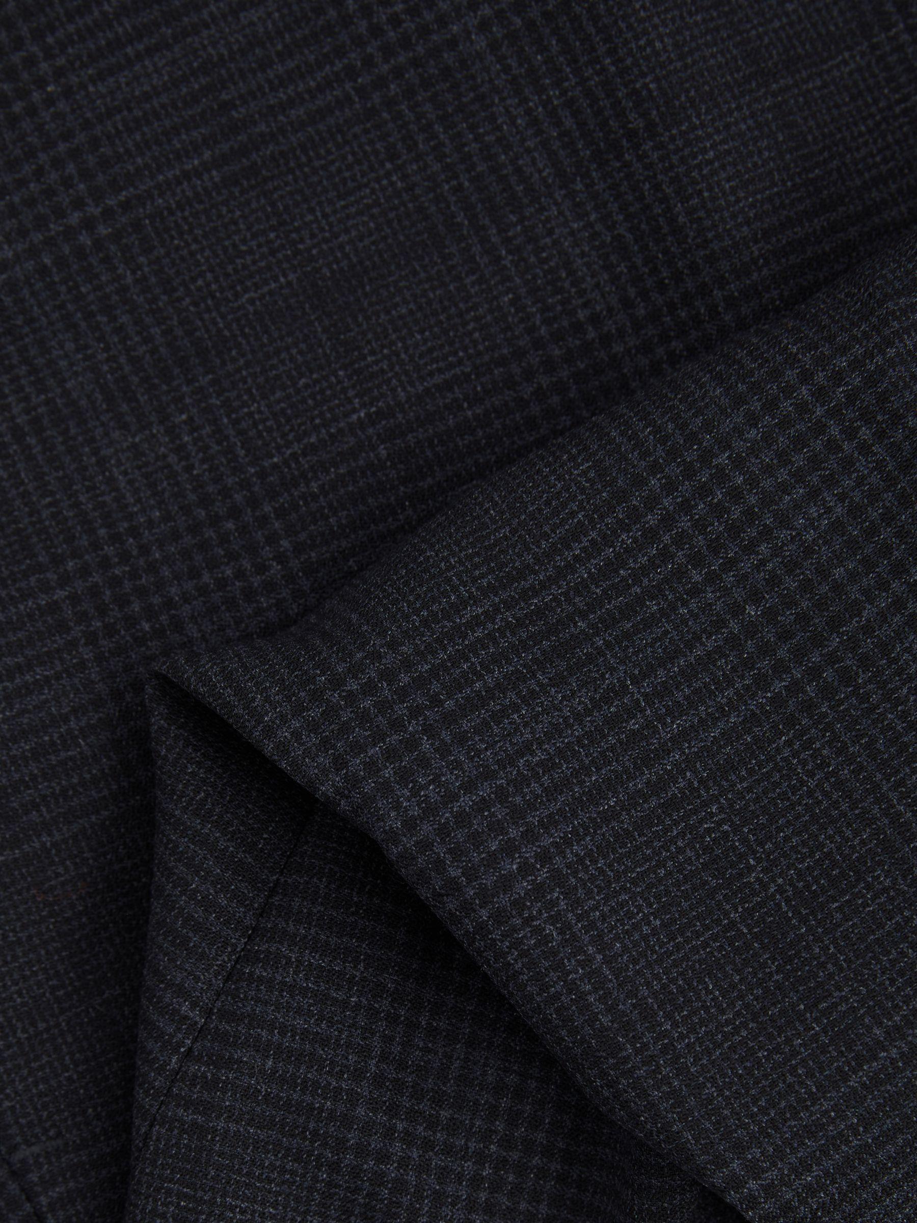 Wool Blend Suit Trousers in Prince of Wales Check in Navy Product Image