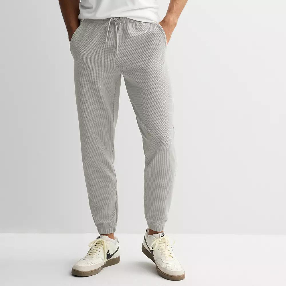 Men's Tek Gear® Waffle Weave Jogger Pants, Size: XXL, Silver Spring Product Image
