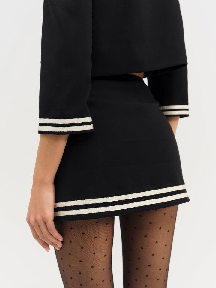 Josie Micro Mini Skirt — Black Product Image