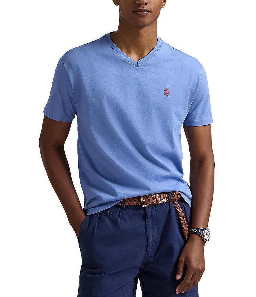 Polo Ralph Lauren Big & Tall Classic Fit Short Sleeve Cotton Jersey V-Neck T-Shirt Product Image