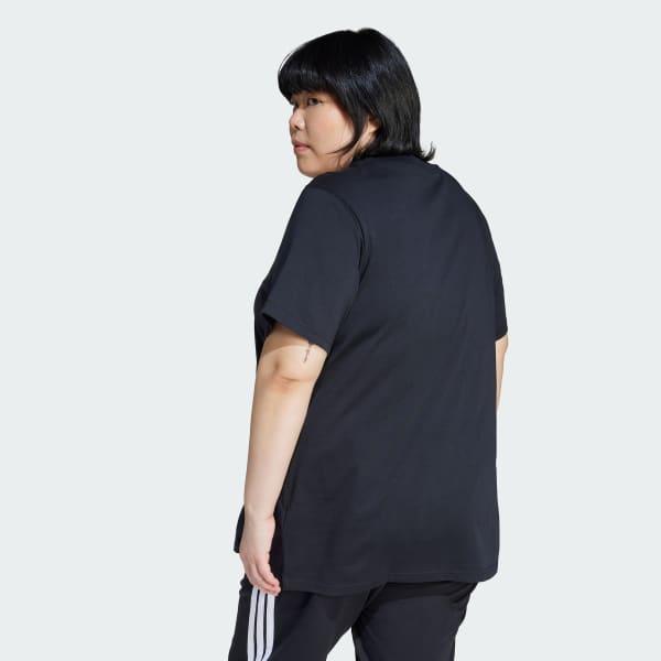 adidas Camo Graphic Tee Black 1X Womens Product Image