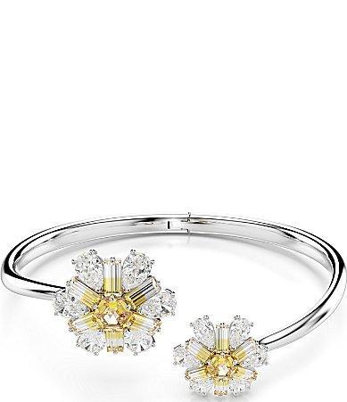 Swarovski Idyllia Flower Bangle Bracelet Product Image