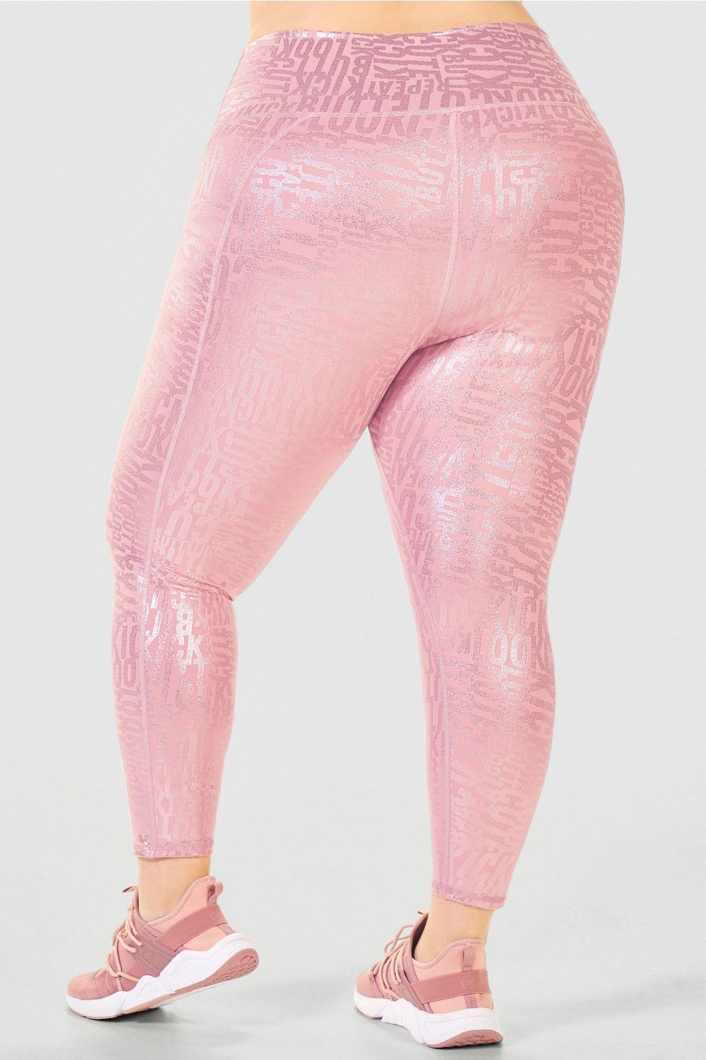 Fabletics Define High-Waisted 7/8 Legging Womens pink plus Size 4X Product Image
