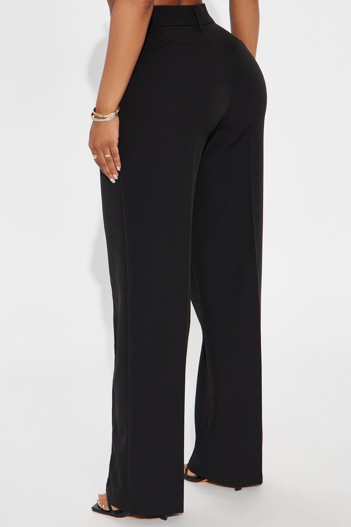Kendall High Rise Trouser Pant - Black Female Product Image