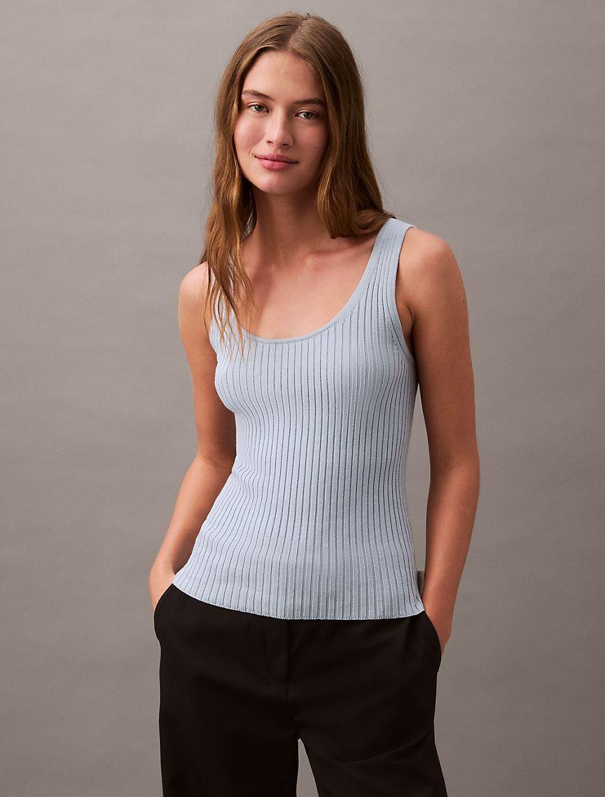 Cotton Rib Sweater Tank Top Product Image