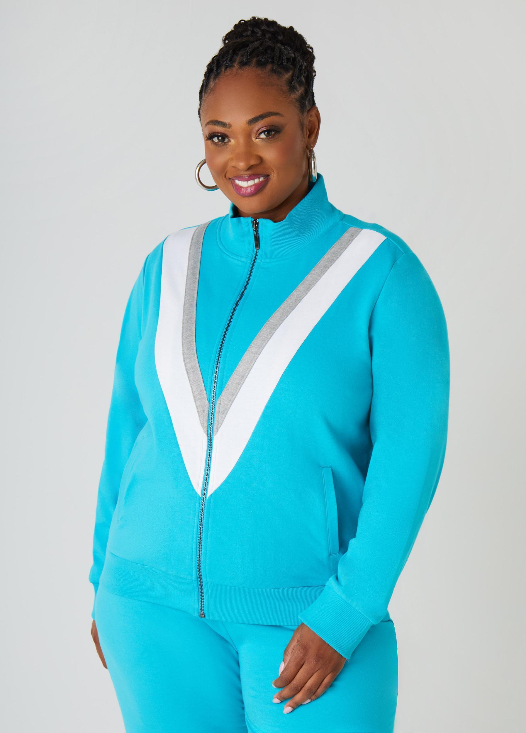 Striped French Terry Track Jacket Product Image