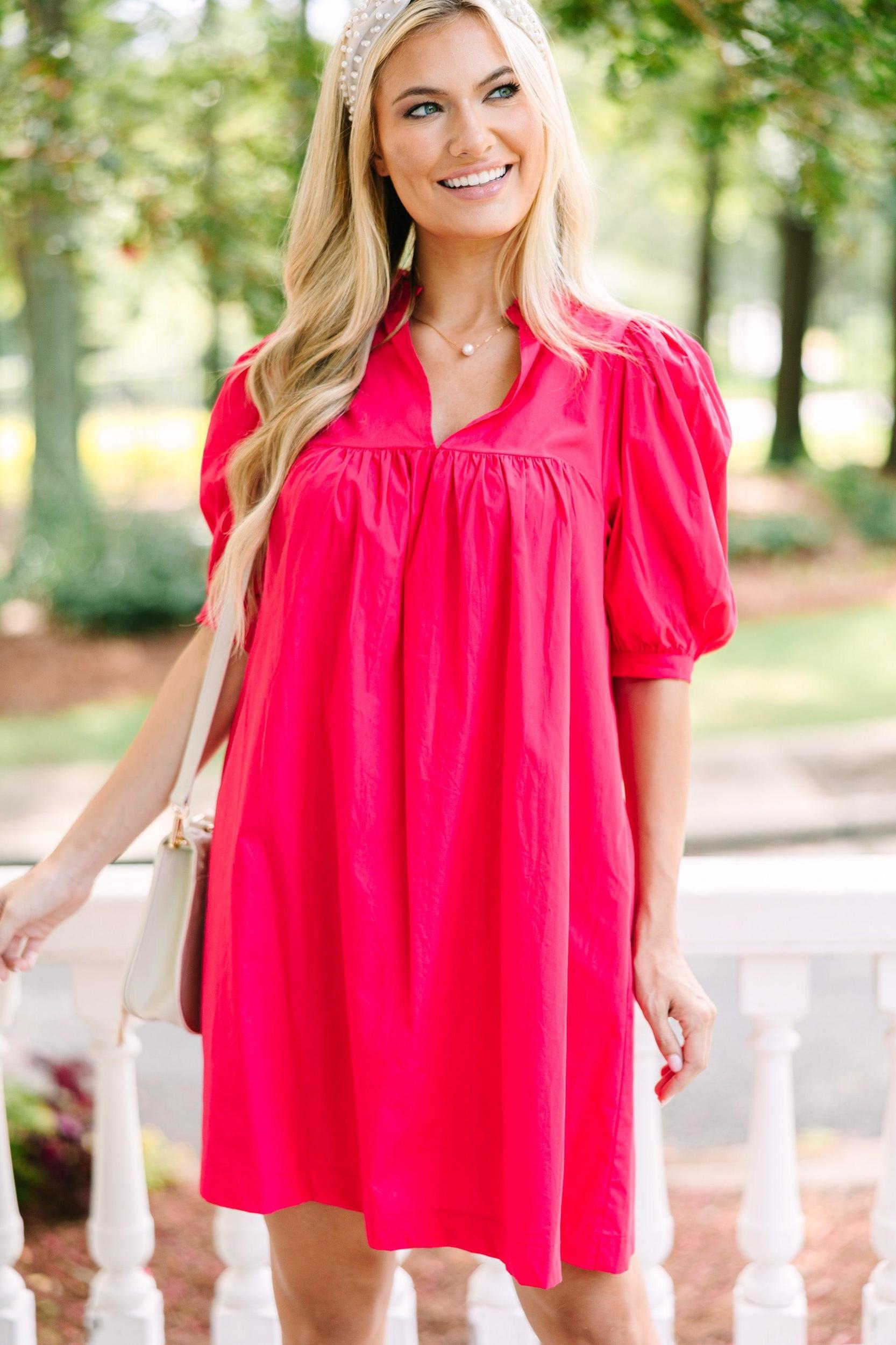 Sugarlips: Best Of You Fuchsia Pink Babydoll Dress Female Product Image