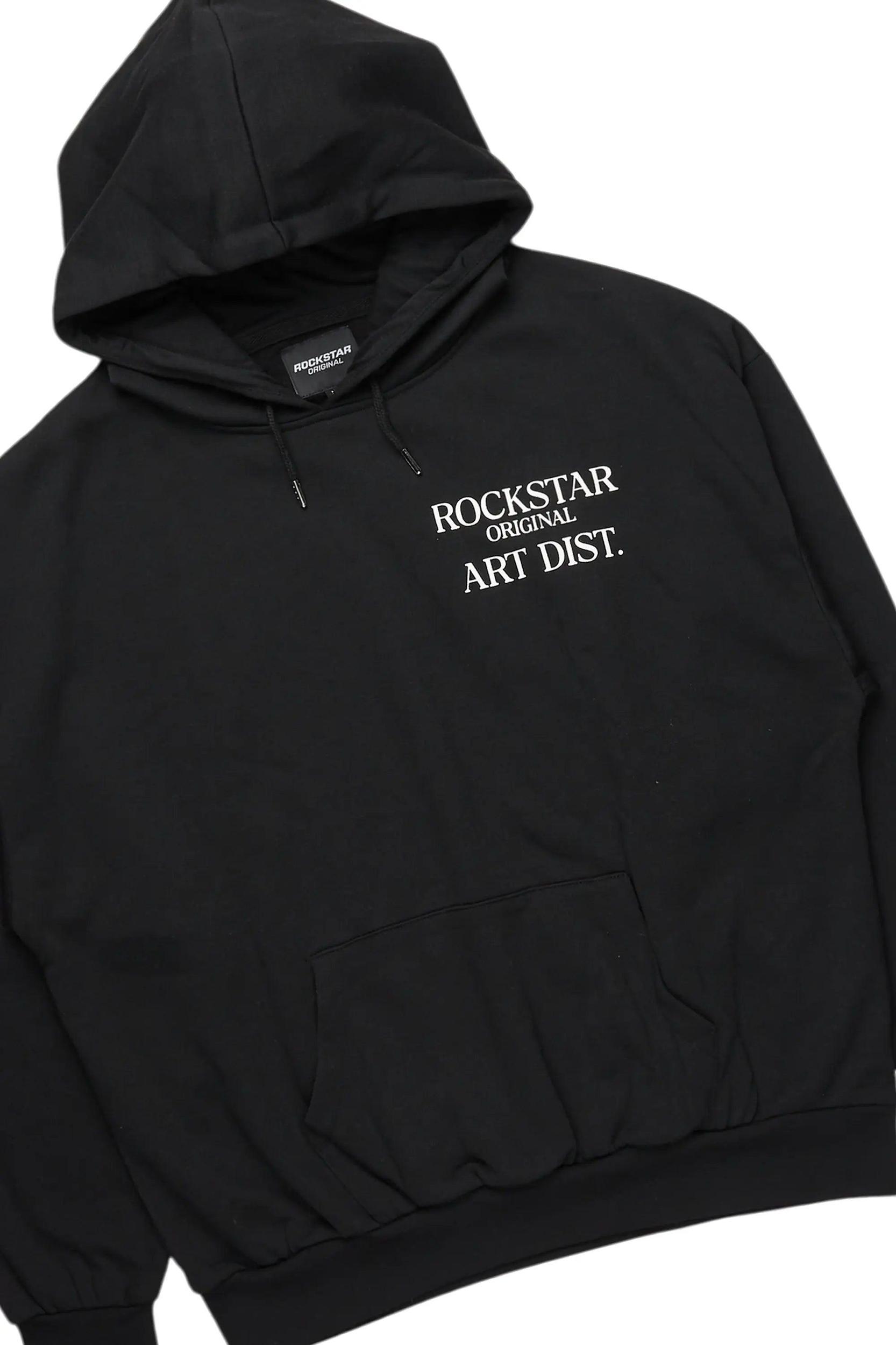 Briggs Black Hoodie/Relax Fit Track Set Male Product Image