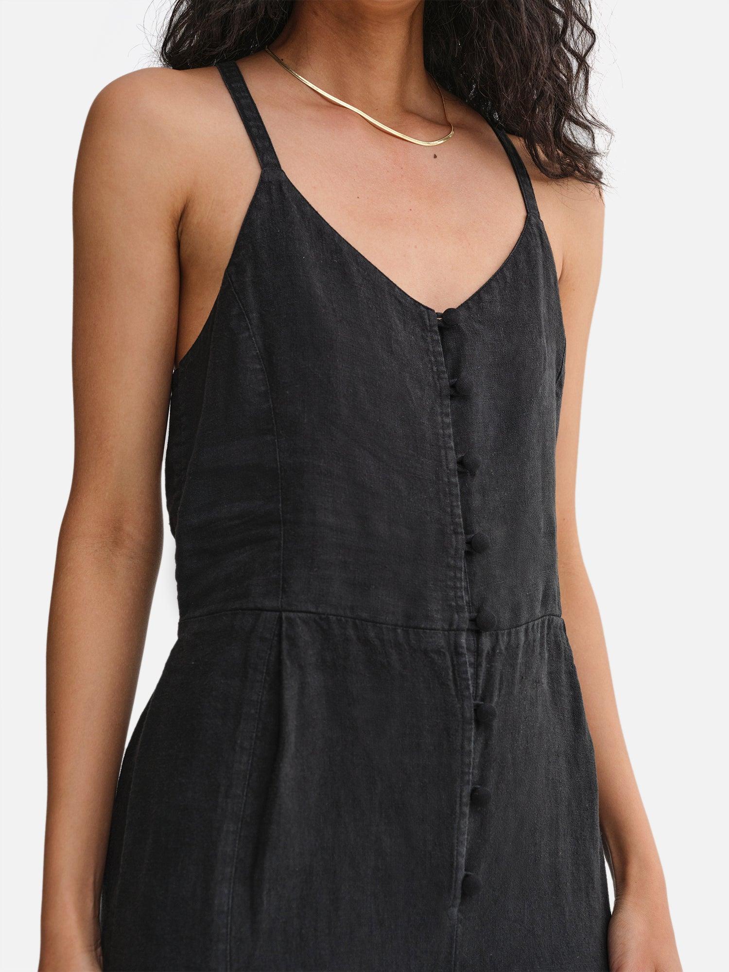 Organic Linen Tank Jumpsuit Female Product Image