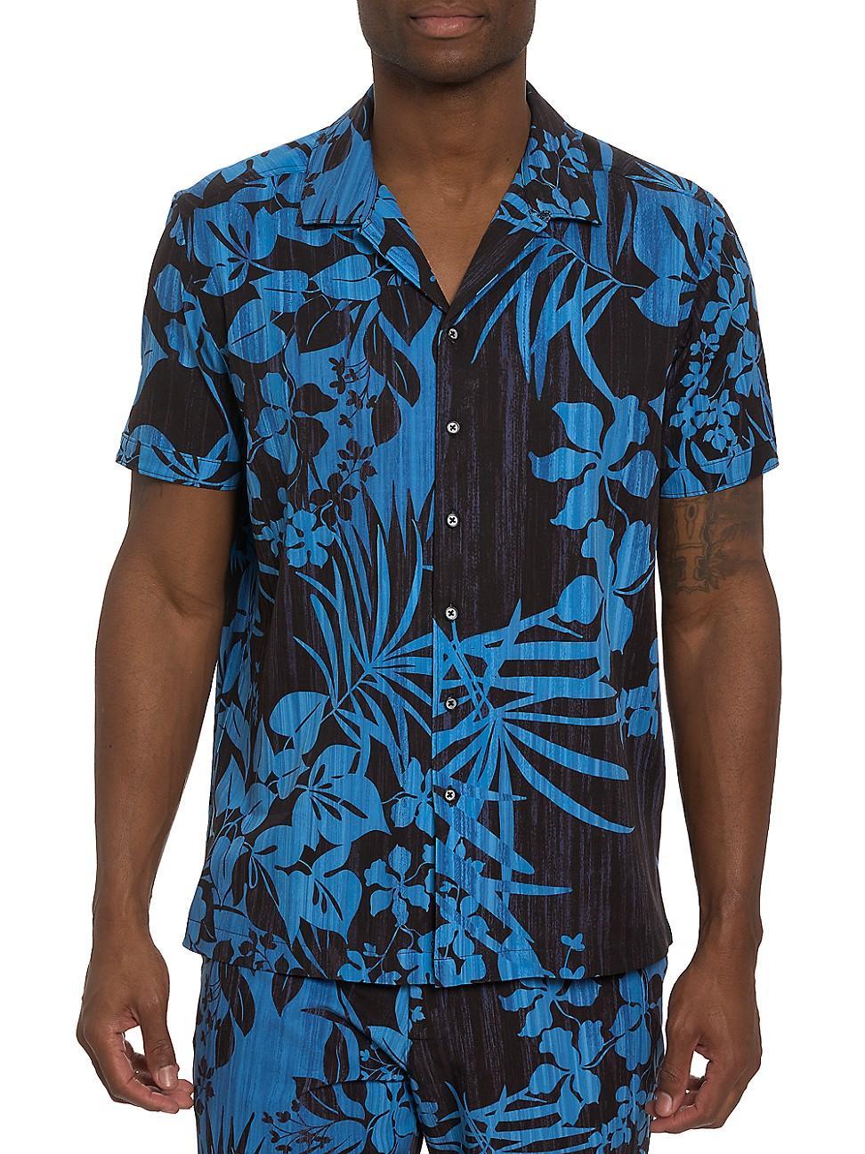 Mens Drift Away Printed Camp Shirt Product Image