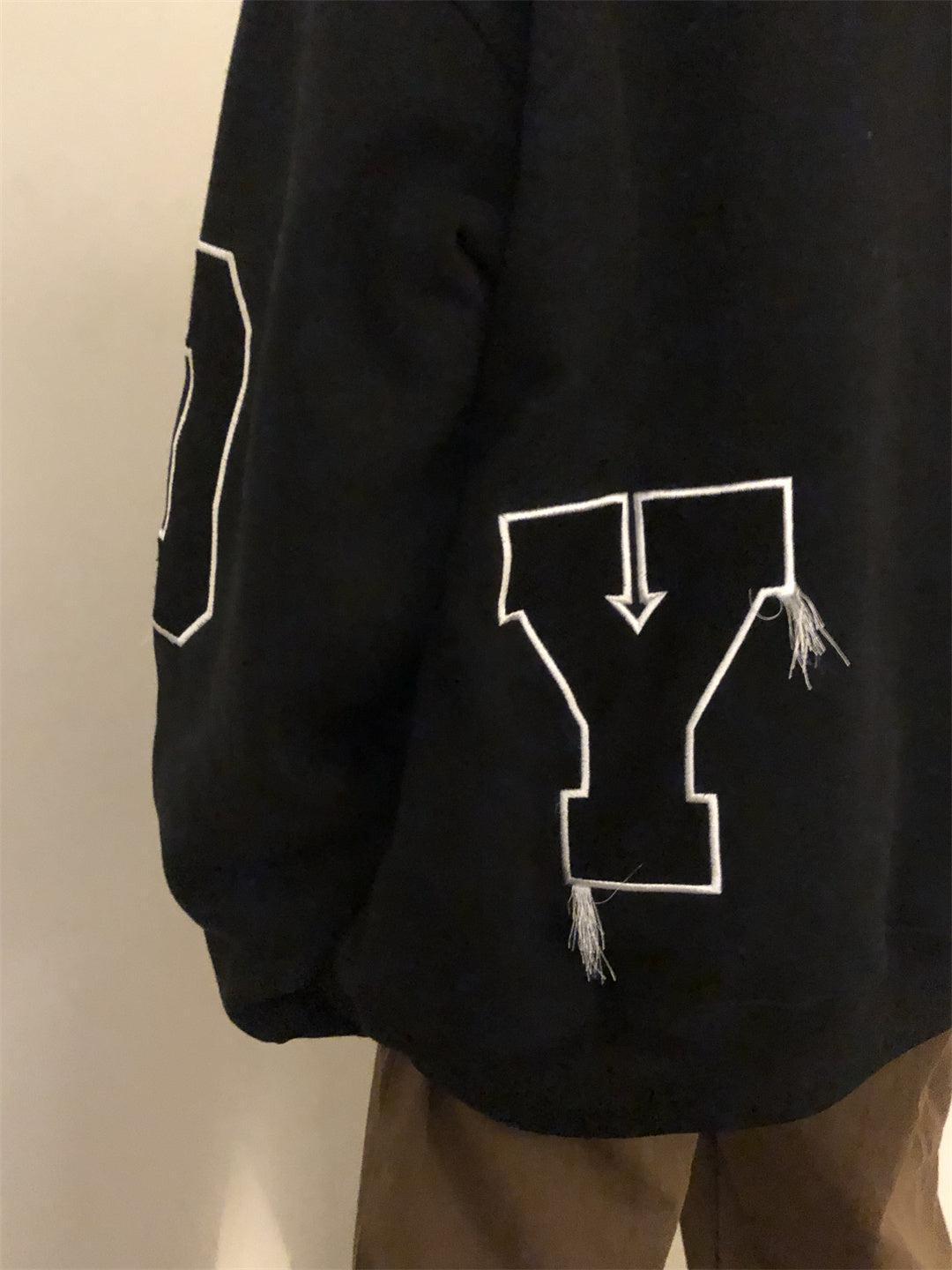 RT No. 3243 TWO-TONE EMBROIDERED HOODIE Product Image