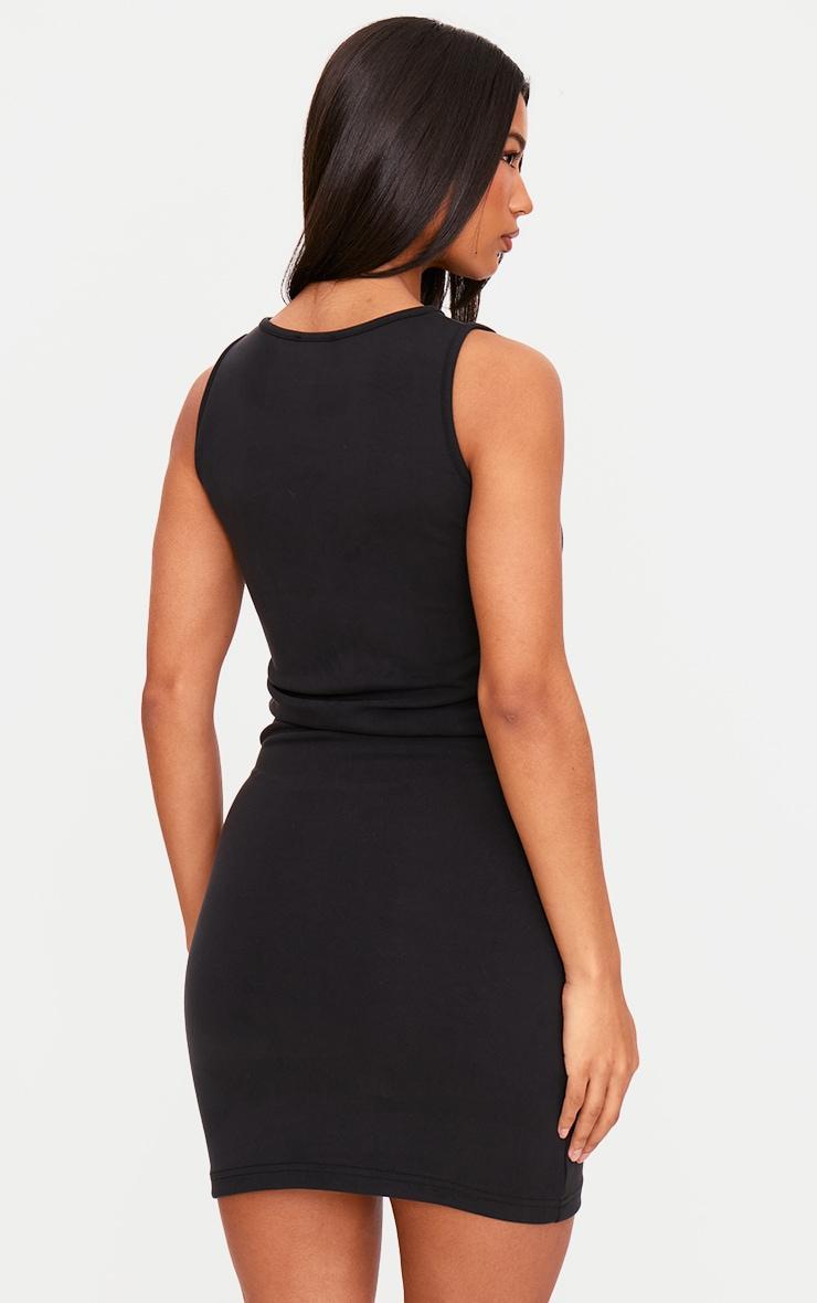  Black Premium Contour Ruched Detail Shift Dress Product Image