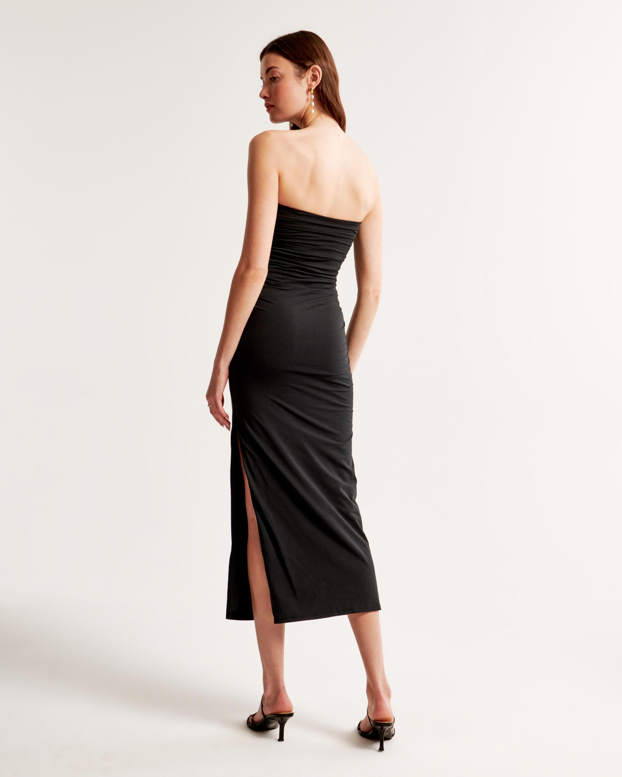 Strapless Knit Midi Dress Product Image