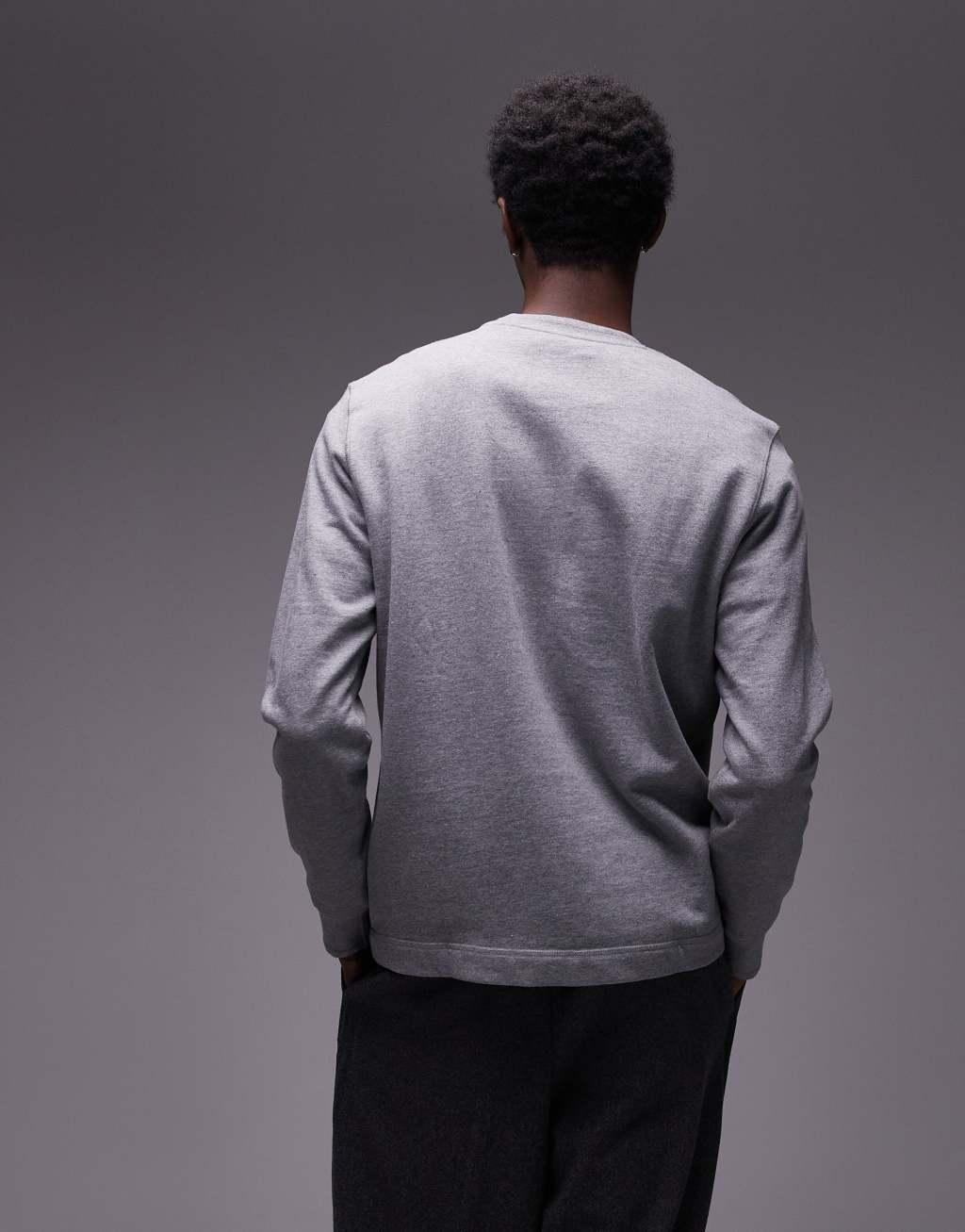 ARKET terry jersey sweatshirt with pocket in gray Product Image