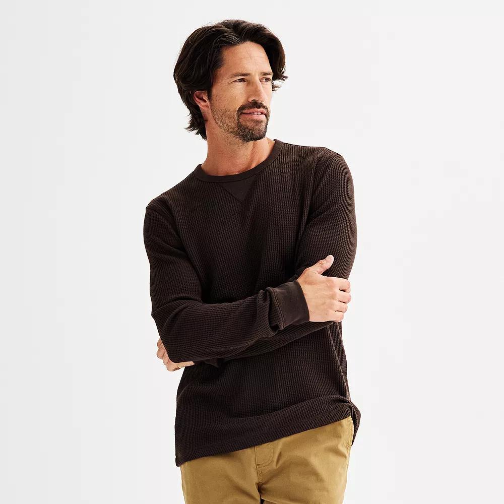 Men's Sonoma Goods For Life® The Essential Waffle Thermal Tee, Size: XXL, Purple Product Image