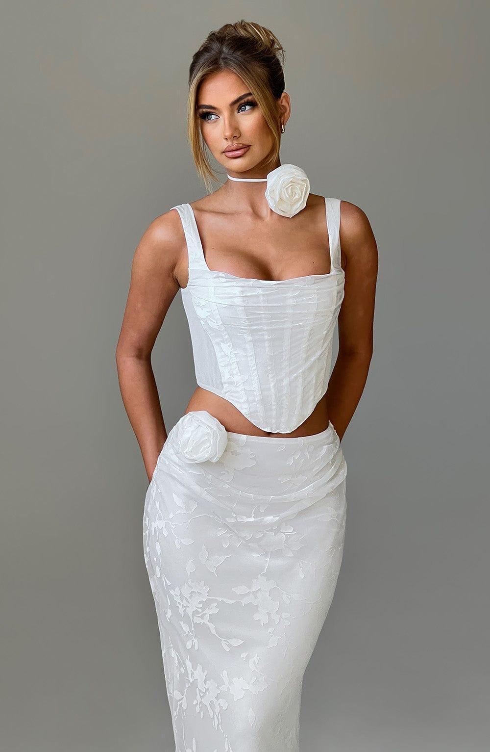 Elizabeth Maxi Skirt - Ivory Product Image
