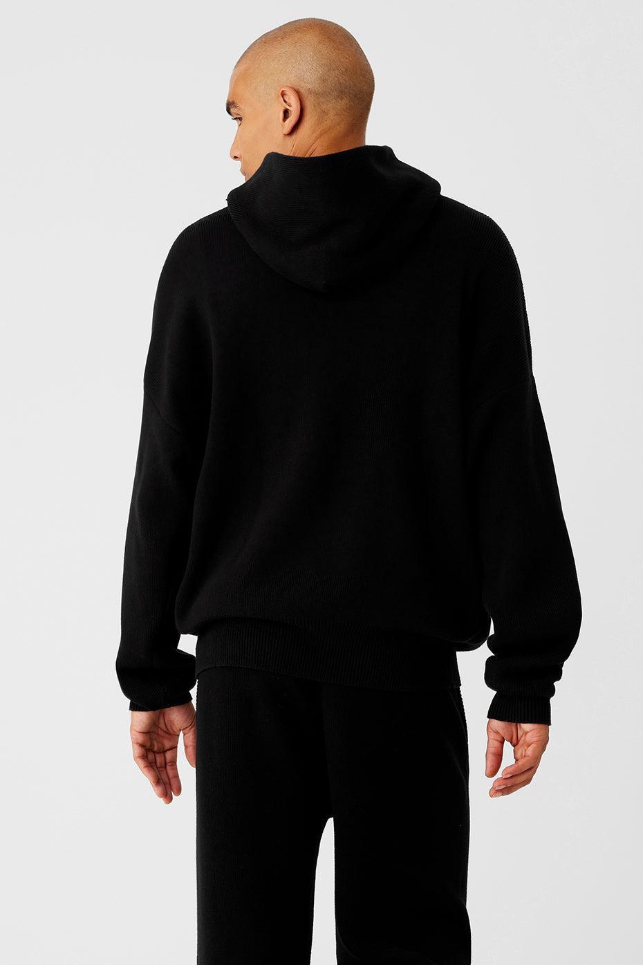 Scholar Hooded Sweater - Black Product Image