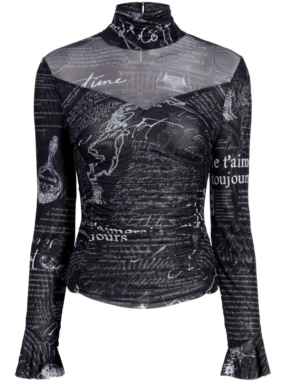 Lucy Top In Blackwhite Product Image