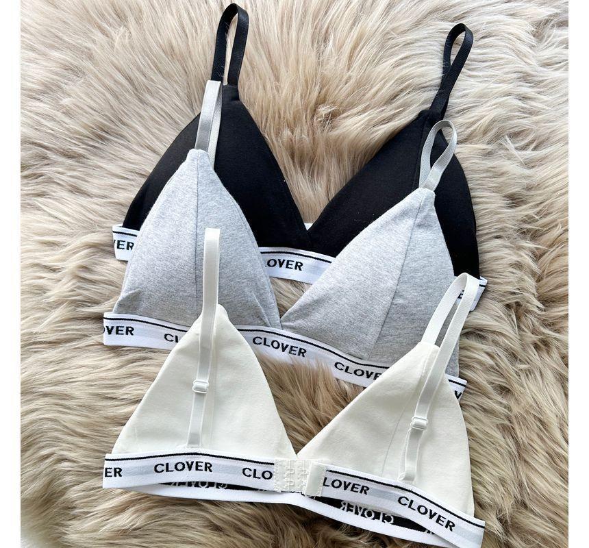 Lettering Print Wireless Bra Product Image