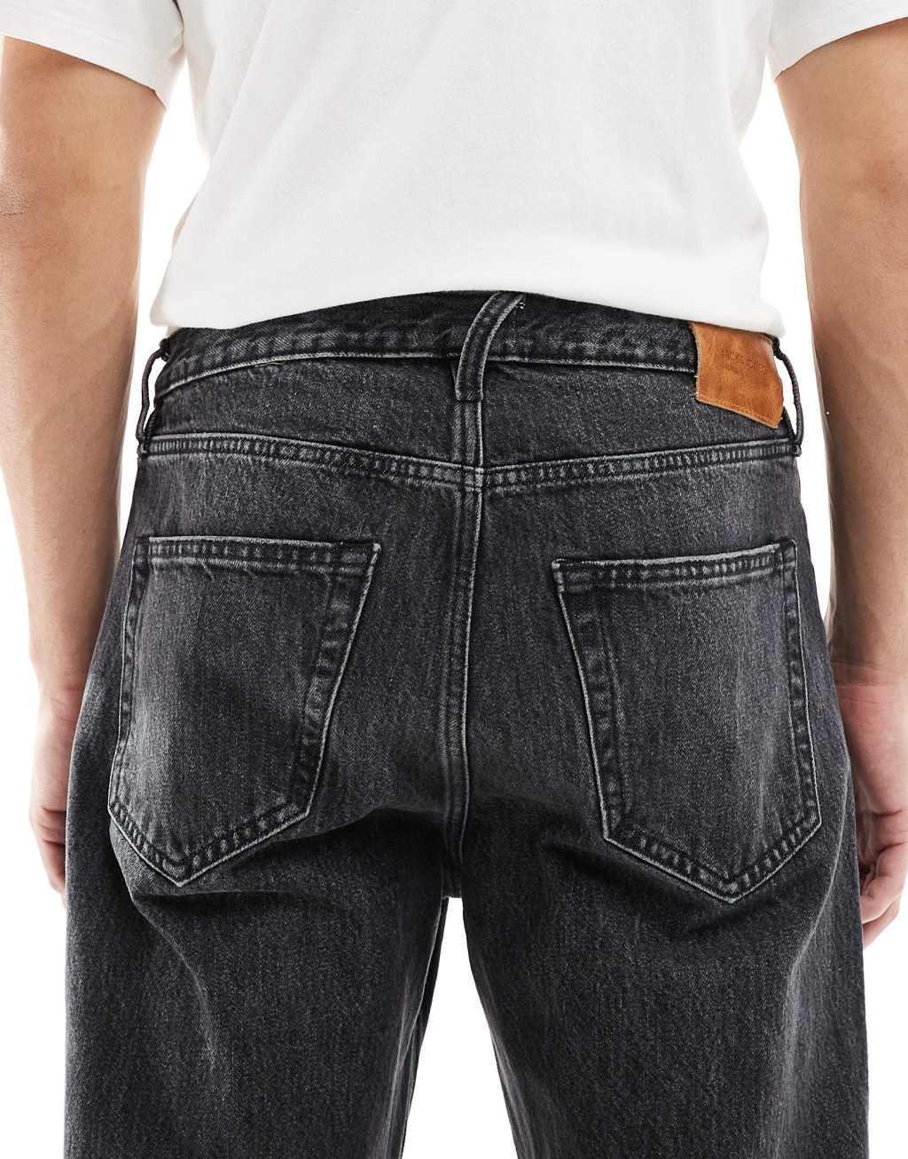 Jack & Jones Toby flared jeans in washed black Product Image