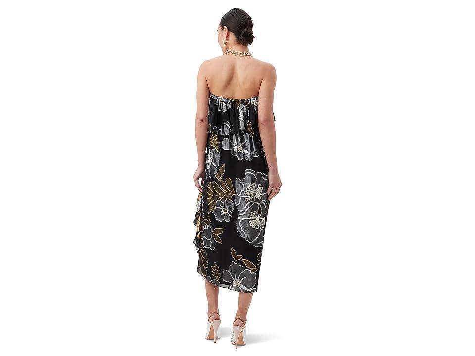 Womens Itsuki Metallic Floral Strapless Midi-Dress Product Image