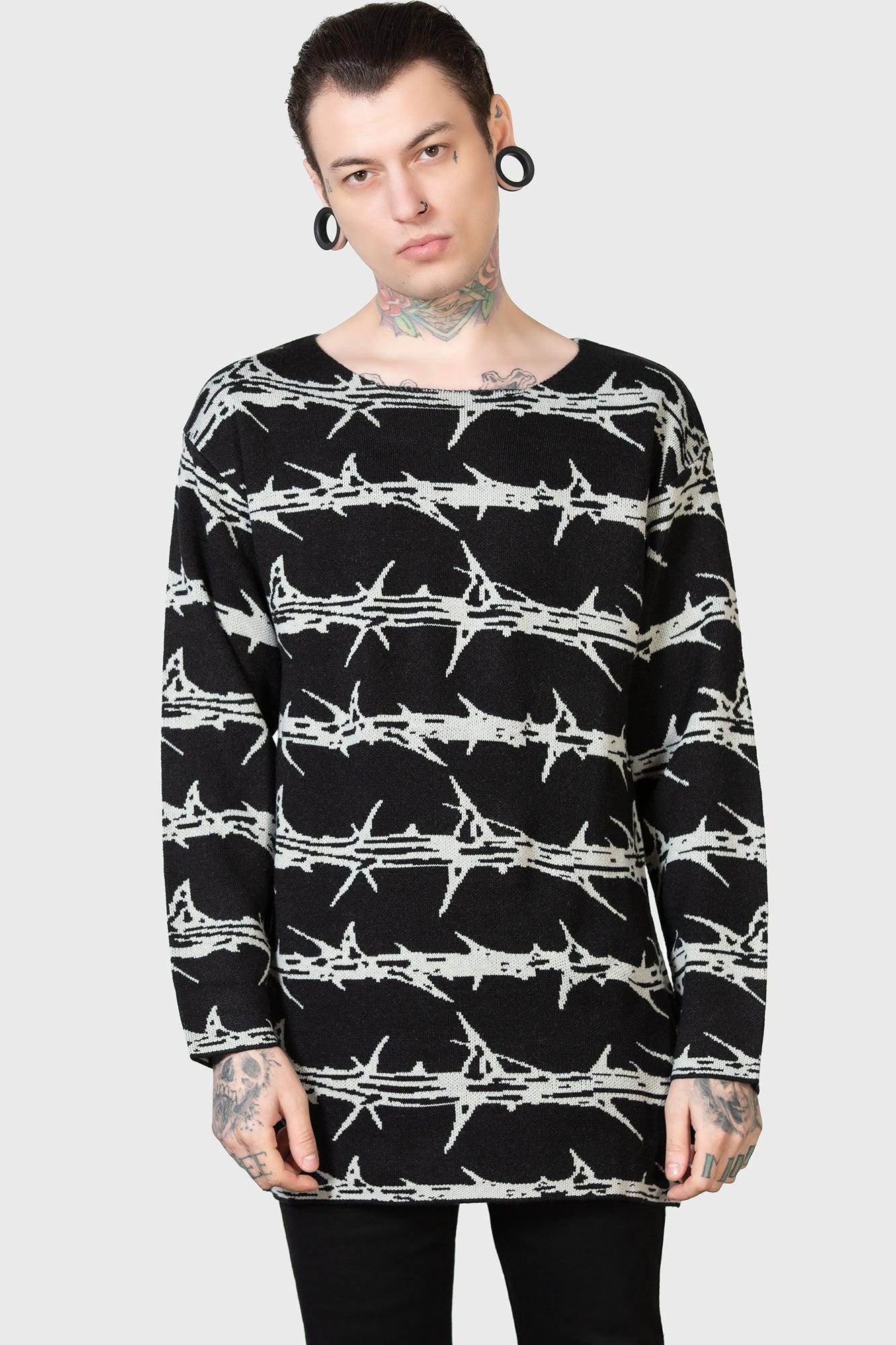 Prickled Contention Knit Sweater Female Product Image