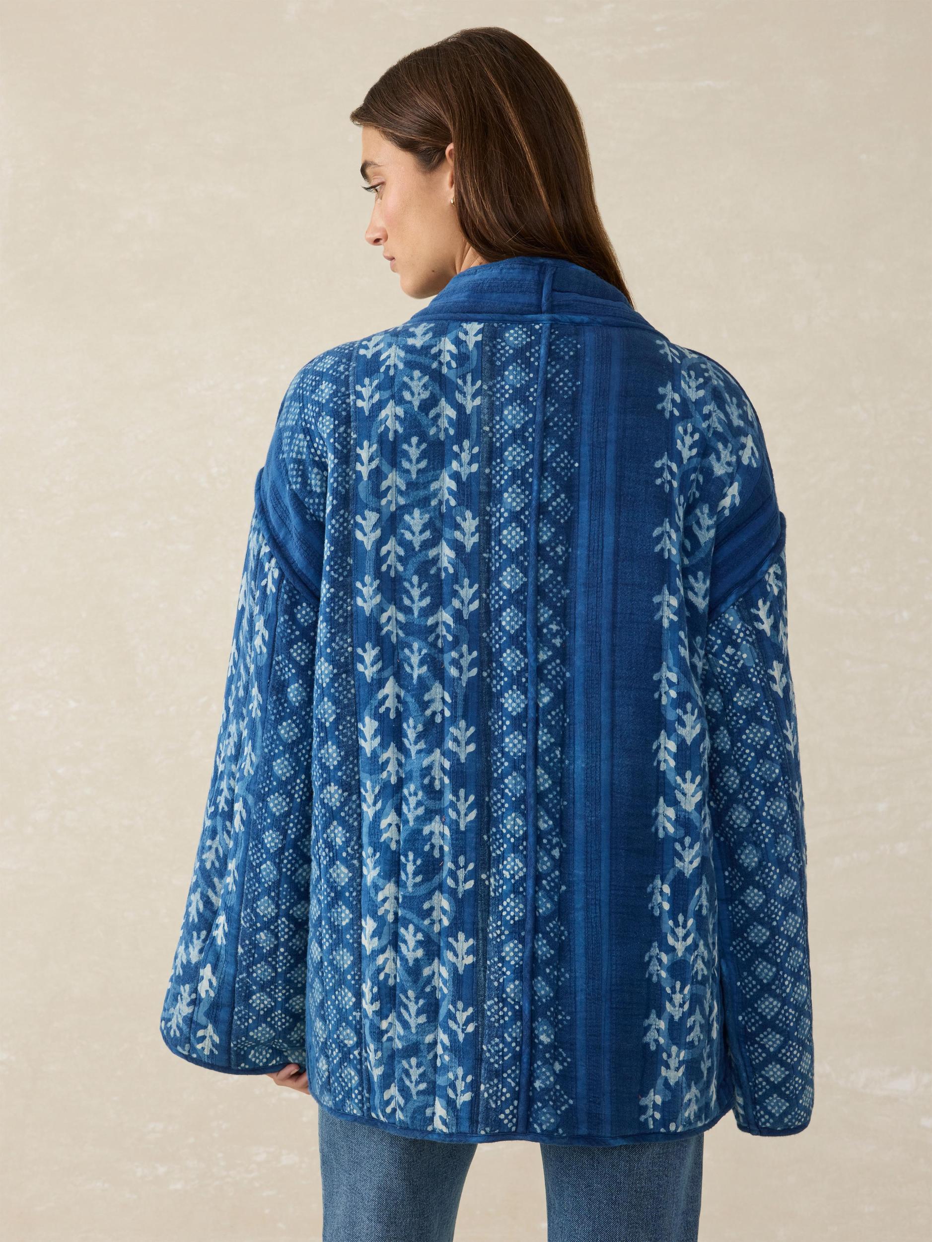 Sun Valley Quilted Jacket - Indigo Valley Female Product Image