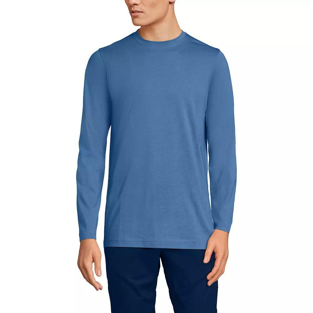 Men's Lands' End Classic-Fit Supima Tee, Size: Small, Tourmaline Product Image