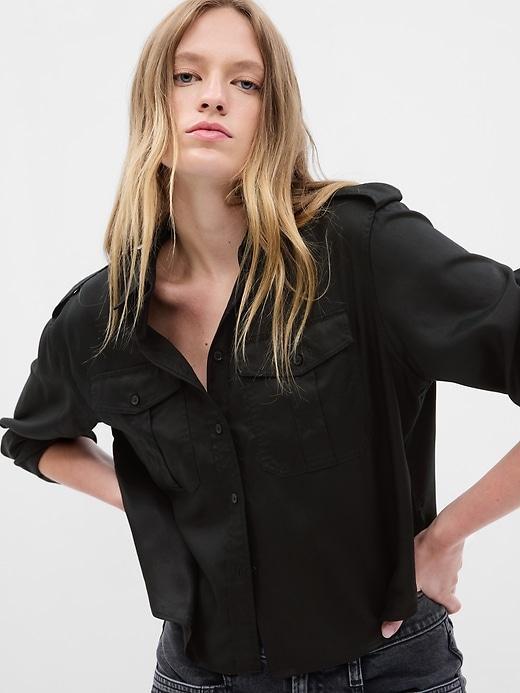 Cropped Utility Shirt Product Image
