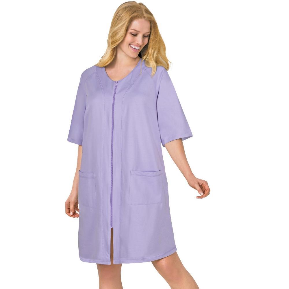Woman Within Women's Plus Size Short-Sleeve Button Down Seersucker Shirt Product Image