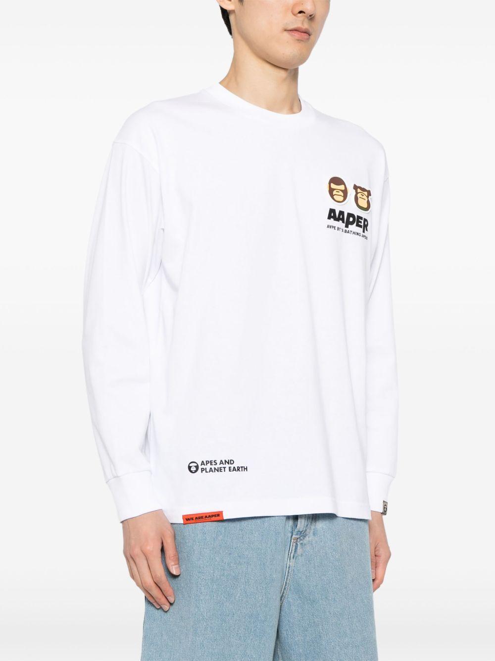 Moonface patch long-sleeve tee Product Image
