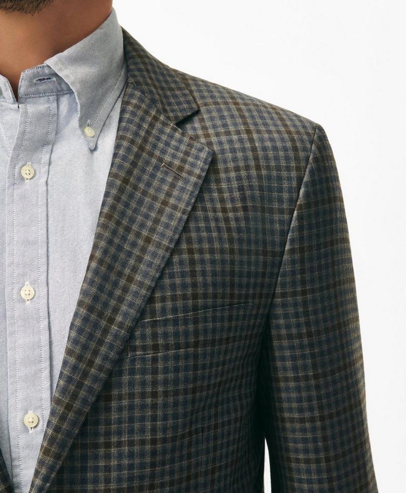 Traditional Fit Gingham Sport Coat in Wool Product Image