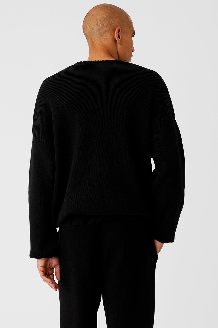 Scholar Crew Neck Sweater - Black Female Product Image