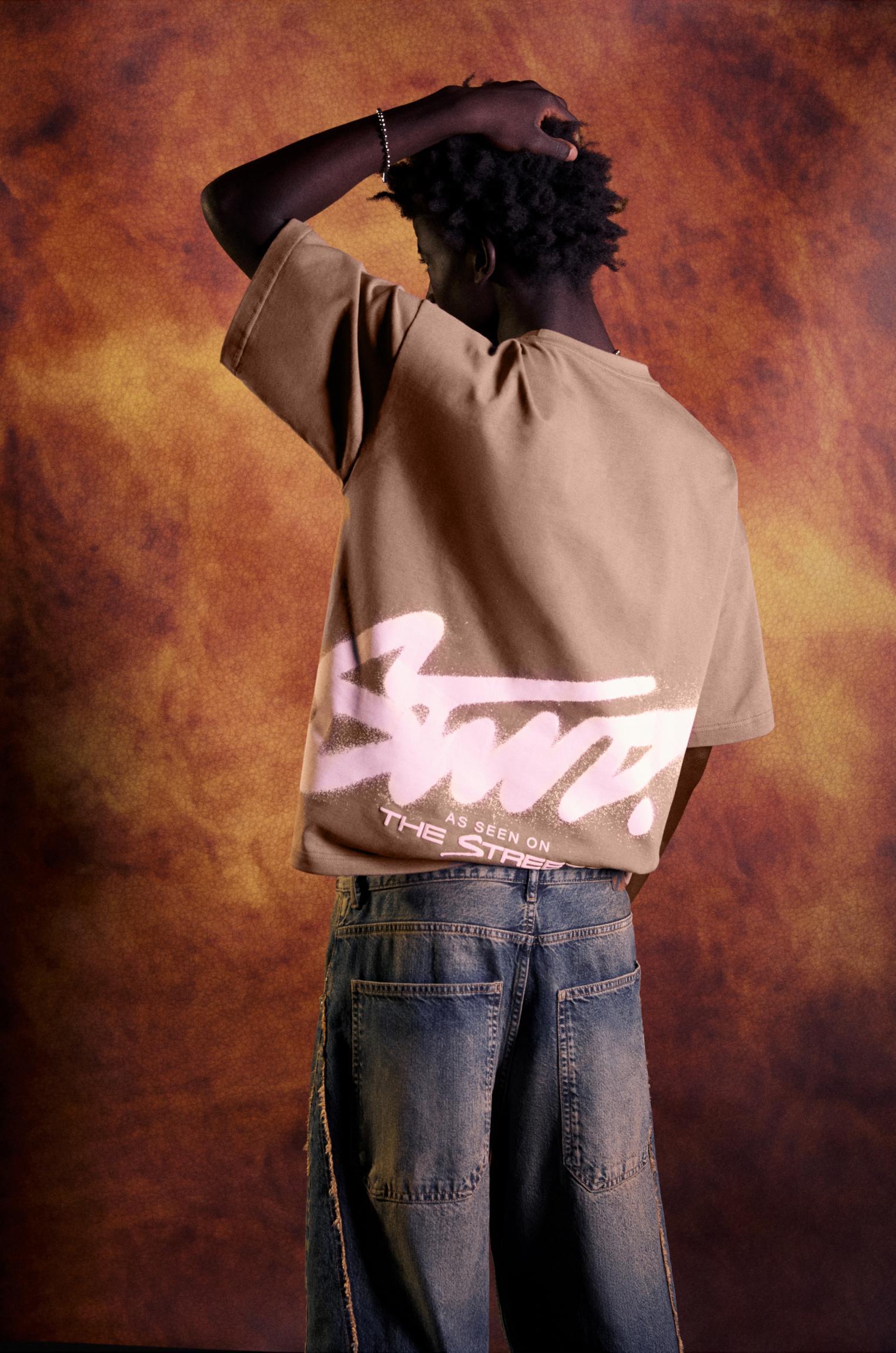 STWD short sleeve T-shirt with graffiti graphic Product Image