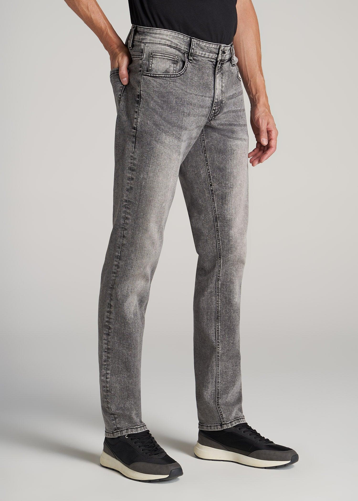 Carman TAPERED Jeans for Tall Men in Washed Faded Black Product Image
