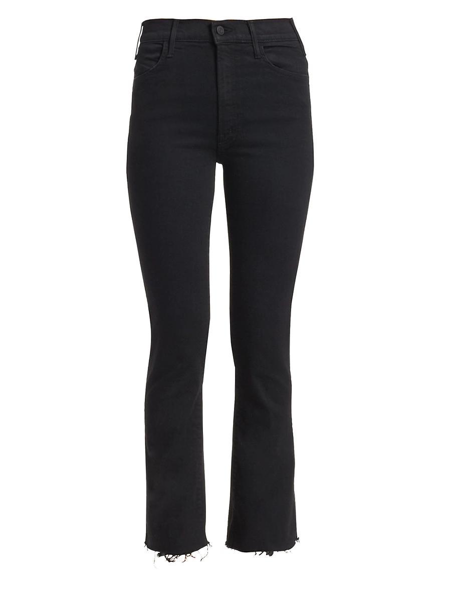 Mother The Hustler High Rise Frayed Flare Leg Ankle Jeans in Not Guilty Product Image