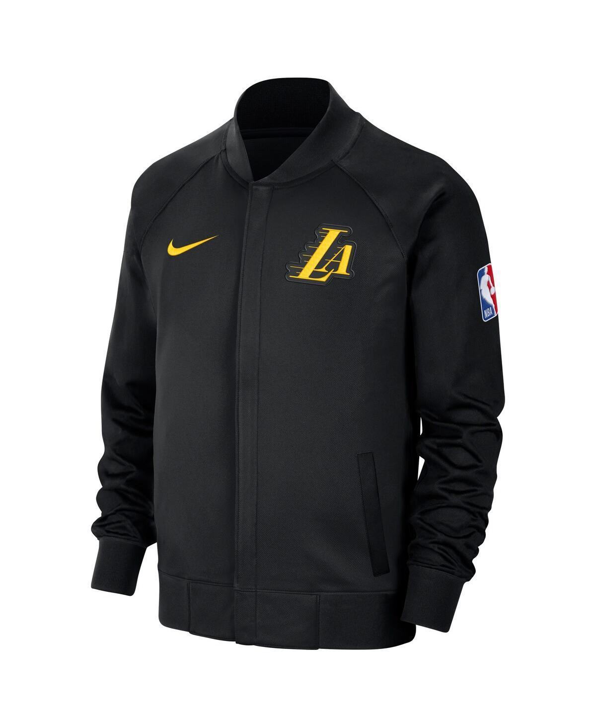 NIKE Men's  Black Los Angeles Lakers 2023/24 City Edition Authentic Showtime Performance Raglan Full- Product Image