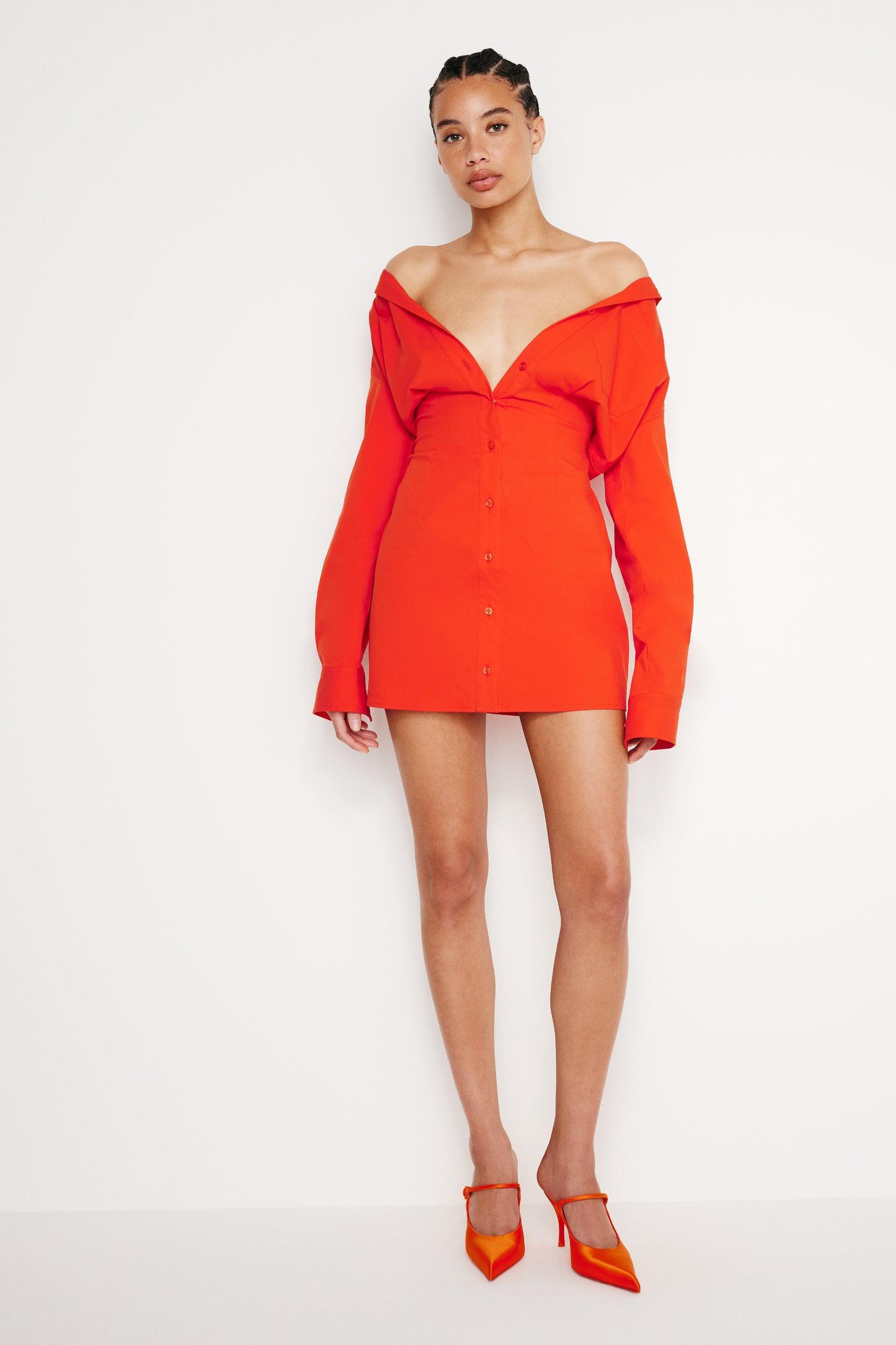 POPLIN SHIRT DRESS | ROMA002 Product Image