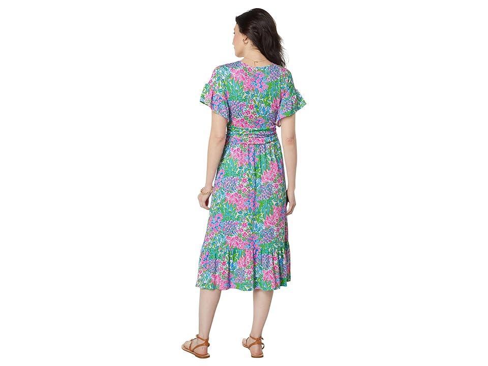Lilly Pulitzer Juliet Ruffle Midi Dress A Cherry On Top) Women's Dress Product Image